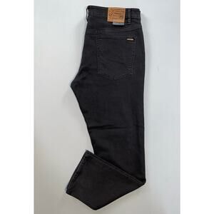 Volcom Solver Modern Straight Stretch Denim Skate Jeans. Washed Black, 38X32 GUC